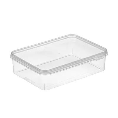 ظرف یکبار مصرف مایکروویوی ۶۷۵ شفاف طب پلاستیک