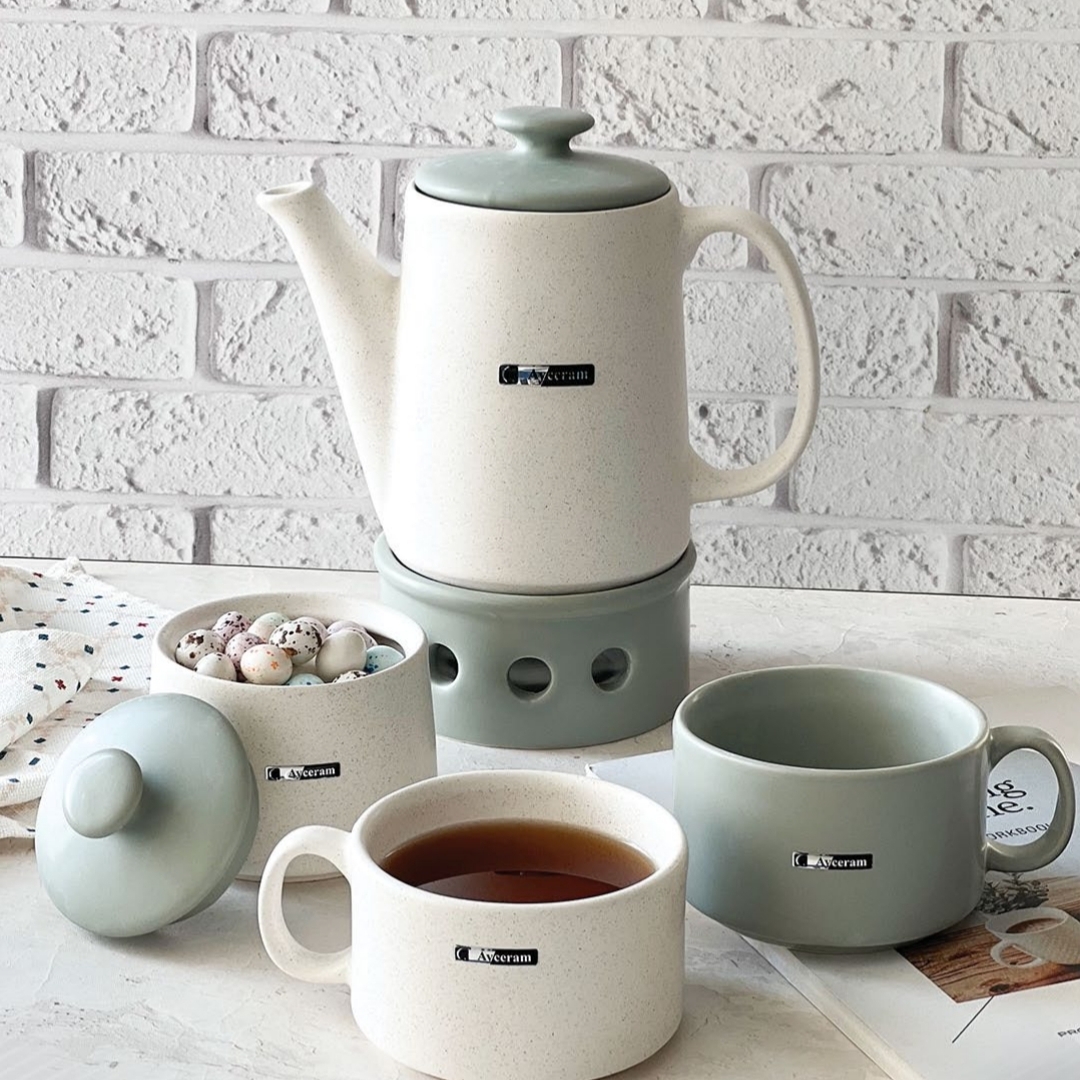 ست چای خوری ۷ پارچه سرامیکی کد ۰۰۱۰۲